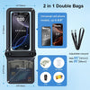 [Up to 8.5''] Waterproof Phone Pouch Floating, Double Bags Waterproof Phone Case with Lanyard for Iphone 16 15 Pro Max, Galaxy S25 S24 Ultra, IPX8 Cellphone Dry Bag Beach Cruise Ship Essentials 2 Pack