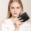 Small Wallets for Women Leather Bifold Wallet Women RFID Blocking Purse Credit Card Holder with 15 Card Slots and ID Window Coin Pocket