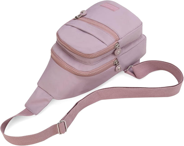 EVANCARY Small Sling Bag for Women Men, Sling Backpack Chest Daypack Crossbody Bag for Travel Outdoor Hiking