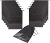 12PCS Travel Shoe Bags with Rope for Men and Women Large Shoes Pouch Storage Packing Organizers, Black