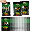 PANTIDE Video Games Party Favor Bags, Game on Plastic Loot Gifts Bags, Gaming Goody Candy Treat Bags for Video Game Themed Birthday Party Supplies Decorations, Set of 50