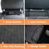 PETICON Waterproof Front Seat Car Cover 2 Pack, Full Protection Dog Car Seat Cover with Side Flaps, Nonslip Scratchproof Captain Chair Seat Cover Fits for Cars, Trucks, Suvs, Jeep, Black