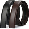 2 Pack Ratchet Belt for Men - Mens Belt Leather 1 3/8" for Casual Jeans - Fit 36" to 44" Waist Adjustable