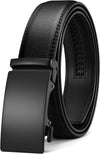 CHAOREN Mens Belt - Mens Ratchet Belt Leather 1 3/8" for Dress Pant - Micro Adjustable Belt Fit Everywhere