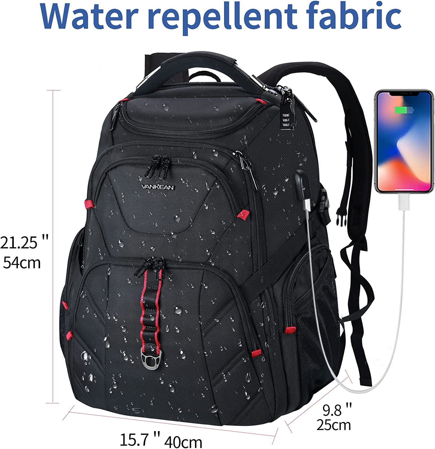 VANKEAN 17.3 Inch Business Travel Laptop Backpack – Kinzd