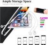 Fanny Packs for Women, Waterproof Fanny Pack for Men, Adjustable Running Belt Waist Pack Slim Expandable Pocket Belt Black, Iphone Running Holder Cell Phone Elastic Waist Pouch Bag for Galaxy