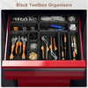 【More Larger Size】A-Lugei【69Pcs】【5 Size】 Tool Box Organizer Tray Divider Set, 【Black】 Desk Drawer Organizer, Garage Organization and Storage Toolbox for Rolling Tool Chest Cart Cabinet Workbench Parts