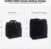 SUNNY BIRD Insulated Lunch Bag Rolltop Lunch Box for Women, Men, Adults and Teens (Black)