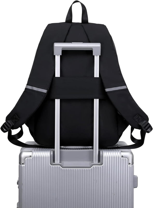 Abshoo Big Student Laptop Backpack for College Women Middle High School Teen Girls Bookbag Travel Daypack (Black)