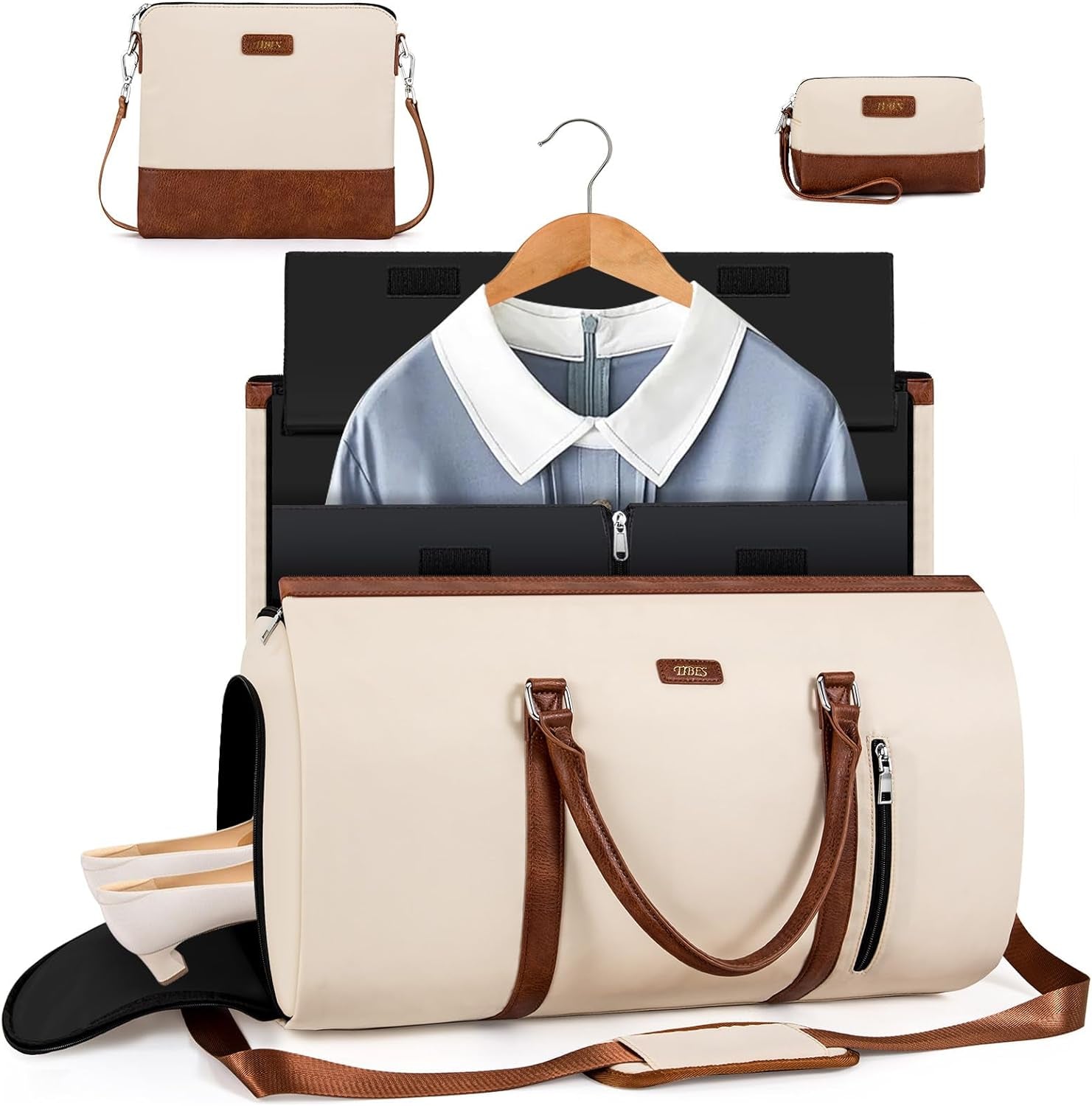 TIBES Convertible Garment Duffel Bag