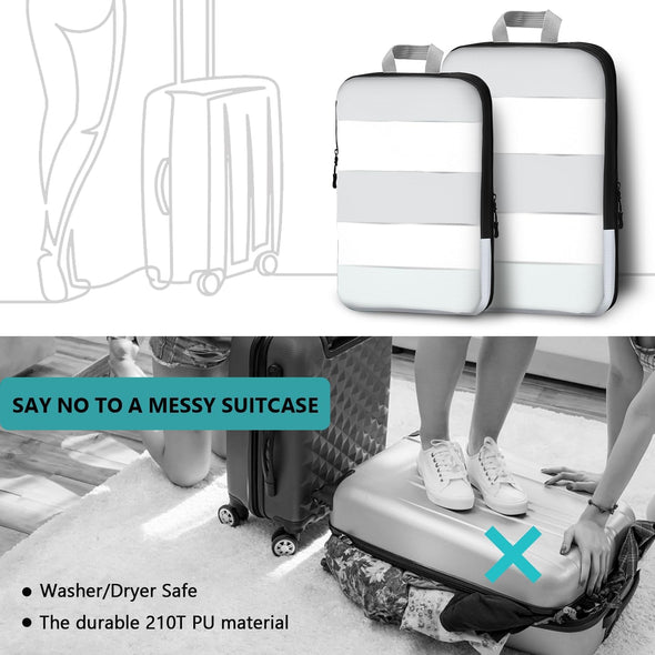 Compression Packing Cubes for Travel,5 Set of Packing Cubes for Suitcases,Compression Packing Cubes for Carry On,Travel Bags Organizer for Luggage