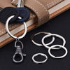 KINGFOREST 100-Pack 1 Inch Metal Key Rings (25Mm) - Silver Split Keychain Rings for Keys, DIY Crafts, Home, Car & Office Accessories - Durable Nickel Flat Keyrings Bulk