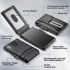 Wallet for Men - with Money Clip Slim Leather Slots Credit Card Holder RFID Blocking Bifold Minimalist Wallet with Gift Box