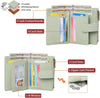 GAEKEAO Small Wallets for Women Leather RFID Blocking Bifold Zipper Pocket Wallet Card Case Purse with ID Window