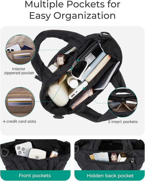 BAGSMART Small Crossbody Bags for Women, Lightweight Mini Crossbody Purses for Women, Tote Handbags for Daily Use,Travel