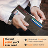RUNBOX Wallet for Men,Mens Wallet,Slim Leather Bifold,Rfid Blocking 8 Slots Gift Box