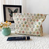 STARDW Aesthetic Floral Makeup Bag Cute Small Cosmetic Bags for Women Girls, Travel Toiletry Bag Large Capacity Zipper Makeup Pouch, Purse Organizer Pouches(Garden)