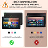 Moko Case Fits All-New Amazon Kindle Fire HD 8 & 8 plus Tablet(12Th Generation/10Th Generation, 2024/2022/2020 Release) 8",Trifold Stand Cover with Translucent Backshell with Auto Wake/Sleep,Rose Gold
