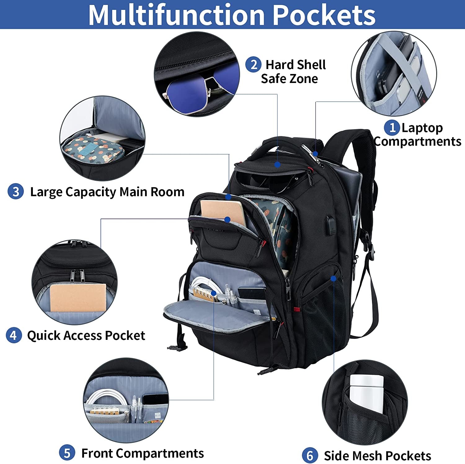 VANKEAN 17.3 Inch Business Travel Laptop Backpack – Kinzd