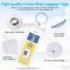 Cruise Luggage Tag Holder for Royal Caribbean Ships and Celebrity, 6Pack Clear Tags Cruise Travel Essentials for 2025-2026