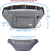 Entchin Fanny Pack for Women Men,Crossbody Belt Bag with 4-Zipper Pockets,Adjustable Waist Bag Pack,One of the Most Popular Travel Essential Gifts for Walking,Traveling,Cycling