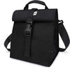 SUNNY BIRD Insulated Lunch Bag Rolltop Lunch Box for Women, Men, Adults and Teens (Black)
