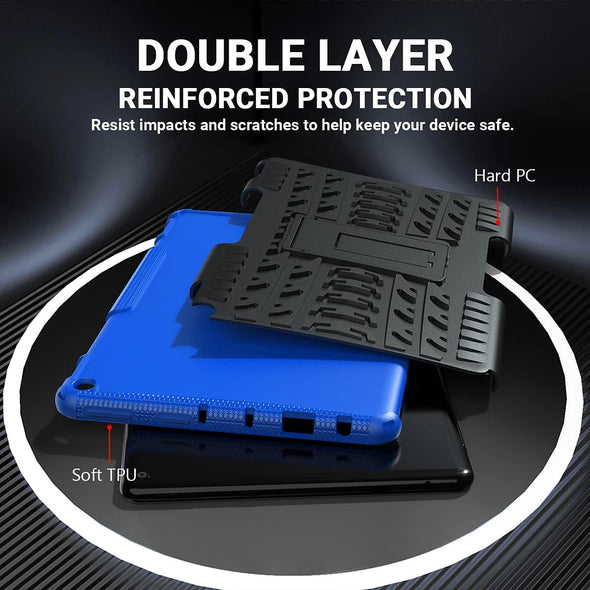 ROISKIN for Fire HD 10 Tablet Case 13Th Generation 2023 and Amazon Kindle Fire HD10 Case 2023, Heavy Duty Dual Layer Shockproof Impact Resistance Protective Case with Kickstand for Kids