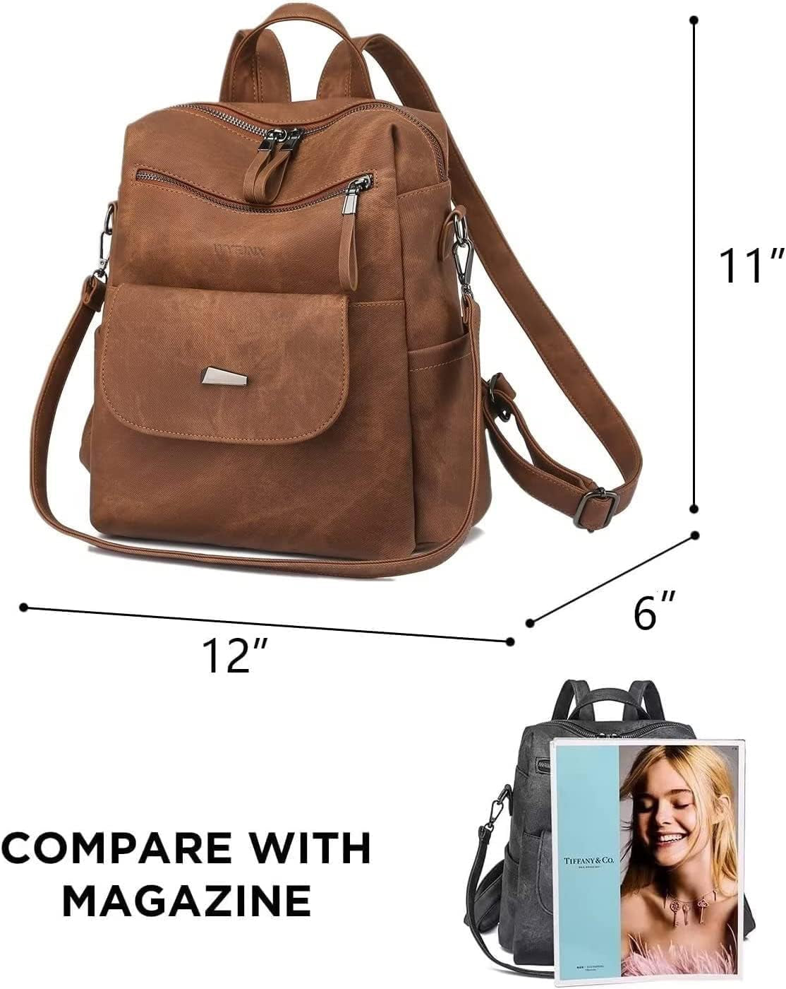 WYFJNX PU Leather Backpack – Kinzd