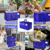 8 Pack Moving Storage Bags Heavy-Duty with Zippers and Reinforced Handles, Moving Supplies Packing Boxes for Moving, Storing, Saving Space, Blue Plastic Storage Totes 93 L (24 Gallon)