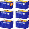 Extra Large Moving Bags, Storage Totes with Study Handles & Heavy Duty Zippers, Moving Supplies for Moving & Storage, Space Saving Packing Bags for Home & Dorm(88L 6-Pack)