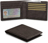 RUNBOX Wallet for Men,Mens Wallet,Slim Leather Bifold,Rfid Blocking 8 Slots Gift Box