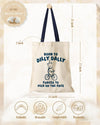 Aesthetic Canvas Tote Bag for Women - Sturdy Cloth Cotton Totes Bag with Pattern Shoulder Bag