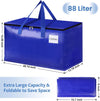 Extra Large Moving Bags, Storage Totes with Study Handles & Heavy Duty Zippers, Moving Supplies for Moving & Storage, Space Saving Packing Bags for Home & Dorm(88L 6-Pack)