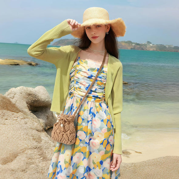 Summer Purse - Woven Crossbody Bags Boho Crossbody Purses for Women Crochet Handbags Shoulder Bag Handbags 2025