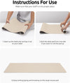 Ysagi Leather Desk Pad Protector, Large Mouse Pad, Non-Slip PU Leather Desk Blotter, Waterproof Writing Pad for Office and Home (31.5" X 15.8", Eggshell)