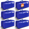 Blisstotes Moving Bags, Heavy Duty Moving Supplies & Storage Bags, Extra Large Packing Bags, Boxes with Tag Pockets, Collapsible Fold Flat Storage Totes, Alternative to Box and Bin, 93L, 6 Packs