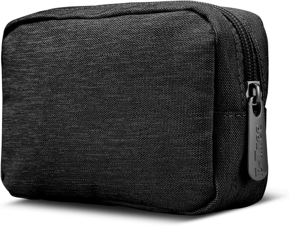 E-Tree Cute Small Pouch, Makeup Cosmetic Bag,Make up Bag for Purse,Toiletry Zipper Pouch,Tech Bag,Electronic Organizer Travel Case,Storage Pouches for Organization Black