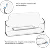 Vrupin 4 Pack Business Card Holder for Desk,Clear Acrylic Business Card Holder Display for Men, Business Card Display Business Card Stand for Exhibition, Home & Office