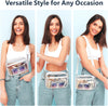 PACKISM Clear Bag for Stadium Events - Clear Purses for Women Stadium Crossbody Concert Bag for Game Day， Sports, Festival