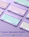 Hamile for Ipad 9Th Generation Case with Keyboard 10.2 Inch - Backlit Wireless Detachable Folio Keyboard Cover with Pencil Holder for Ipad 8Th Gen/7Th Gen/Ipad Pro 10.5"/Ipad Air 3Rd Gen (Purple)