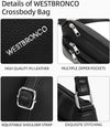WESTBRONCO Crossbody Bags for Women, Medium Size Shoulder Handbags, Satchel Purse with Multi Zipper Pocket