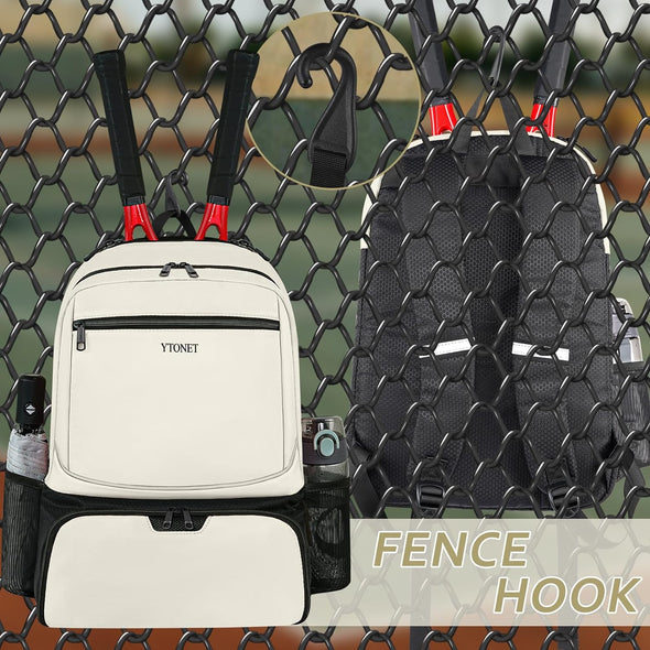 Tennis Bag Tennis Backpack for Women Men 2 Rackets with Insulated Pocket Ventilated Shoe Compartment