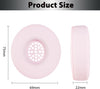 Adhiper Silicone Ear Pads Cover for Beats Solo 4, Washable Sweat Earpad Covers Silicone Case for Beats Solo4 & Solo3 Wireless On-Ear Headphones Accessories Protective Pads Cover (Pink)