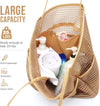 KPX Beach Bag with Mini Pocket, Beach Tote Bags for Women Large Foldable Mesh Swimming Pool Travel Bags - Sandproof