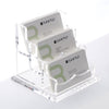 Business Card Holder Display for Desk, Clear Acrylic Cards Organizer 3 Tier 3 Slots, Business Card Stand for Men and Women 1 Pack (3 Slots) 3Slots…