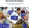 Moving Bags Heavy Duty Extra Large, Alternative for Moving Boxes & Moving Supplies, Storage Bag with Handles, Lid&Zippers, Packing Bags for Clothes, Camping & College Moving Essentials(Blue, 6 Pack)