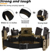 JUKMO Men'S Ratchet Tactical Gun Belt, 1.5" Nylon Web Work Belt with Automatic Slide Buckle, Adjustable Trim to Fit