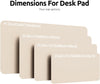 Ysagi Leather Desk Pad Protector, Large Mouse Pad, Non-Slip PU Leather Desk Blotter, Waterproof Writing Pad for Office and Home (31.5" X 15.8", Eggshell)