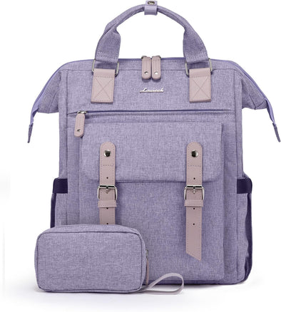 LOVEVOOK Laptop Backpack for Women, 15.6 Inch Teacher Nurse Bag Work Travel Computer Backpacks Purse, College Bookbag for School, Water Resistant Daypack, 15.6 Inch