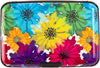 Credit Card Holder, Metal Card Wallet RFID Blocking Mini Slim Aluminum Business Hard Card Case for Women Men (Motley Floral)